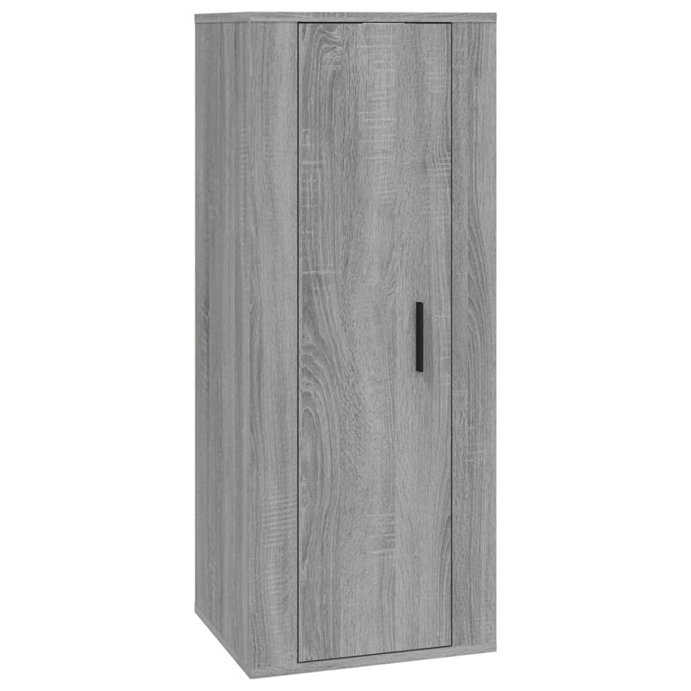 2-delige Tv-meubelset bewerkt hout grijs sonoma eikenkleurig MeubelReus