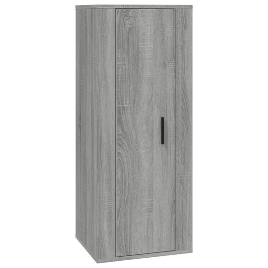 2-delige Tv-meubelset bewerkt hout grijs sonoma eikenkleurig MeubelReus
