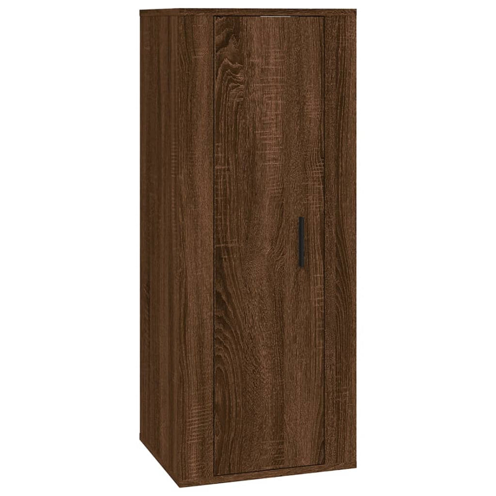 2-delige Tv-meubelset bewerkt hout bruineikenkleurig MeubelReus