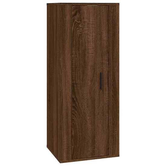 2-delige Tv-meubelset bewerkt hout bruineikenkleurig MeubelReus