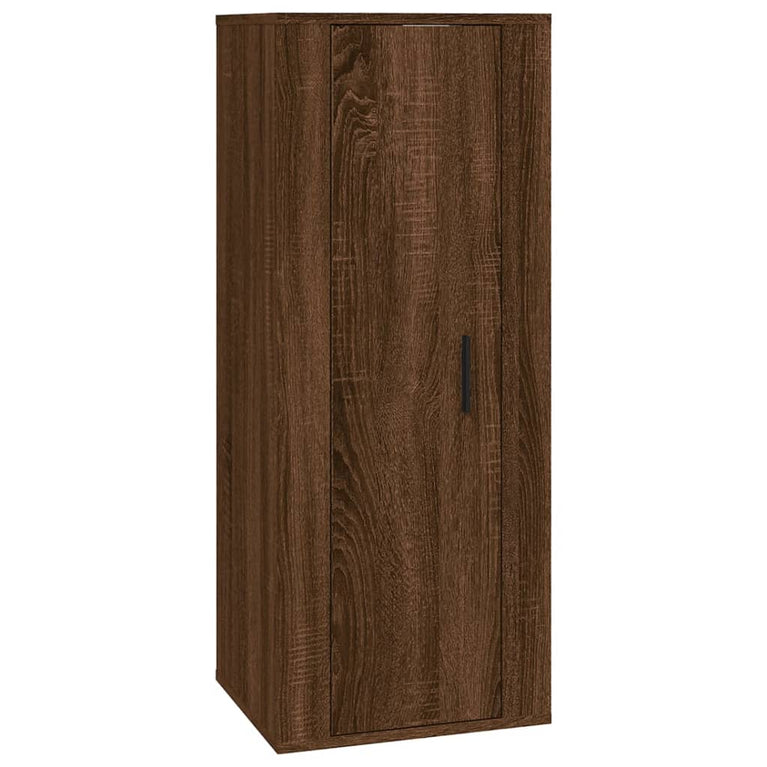 3-delige Tv-meubelset bewerkt hout bruineikenkleurig MeubelReus
