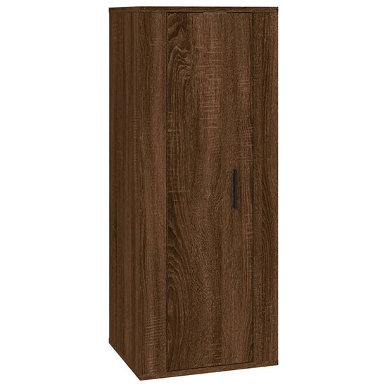 4-delige Tv-meubelset bewerkt hout bruin eikenkleur MeubelReus