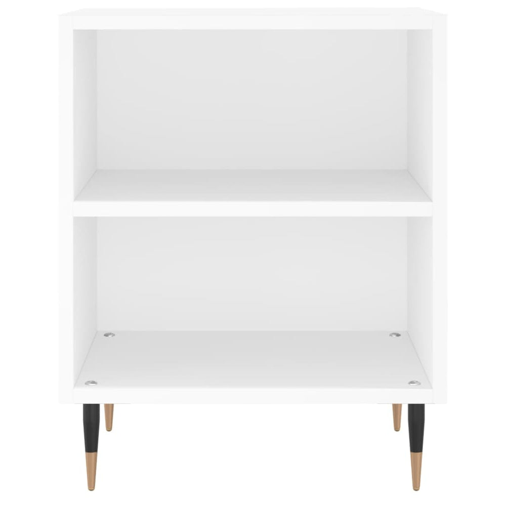 Nachtkastjes 2 st 40x30x50 cm bewerkt hout wit MeubelReus