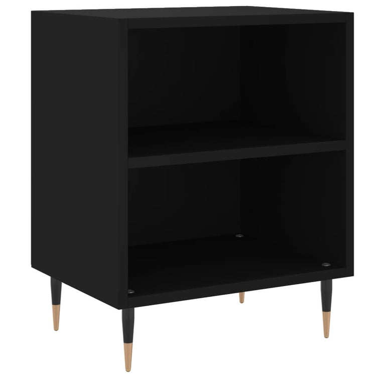 Nachtkastjes 2 st 40x30x50 cm bewerkt hout zwart MeubelReus