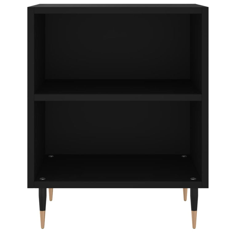 Nachtkastjes 2 st 40x30x50 cm bewerkt hout zwart MeubelReus