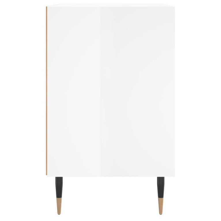 Nachtkastjes 2 st 40x30x50 cm bewerkt hout hoogglans wit MeubelReus