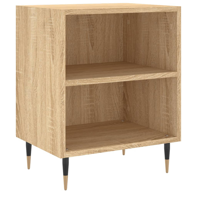 Nachtkastje 40x30x50 cm bewerkt hout sonoma eikenkleurig MeubelReus