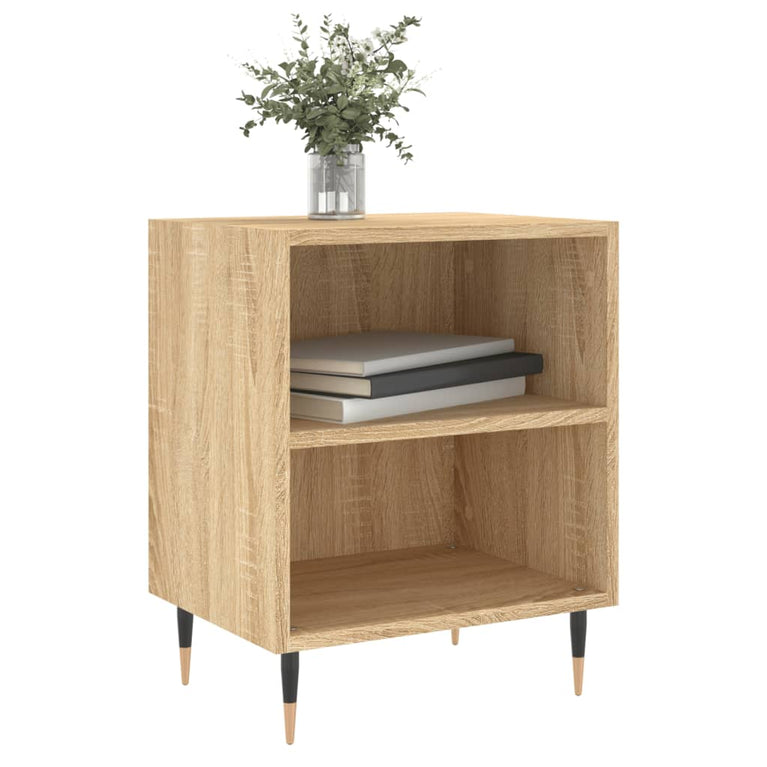 Nachtkastjes 2 st 40x30x50 cm bewerkt hout sonoma eikenkleurig MeubelReus