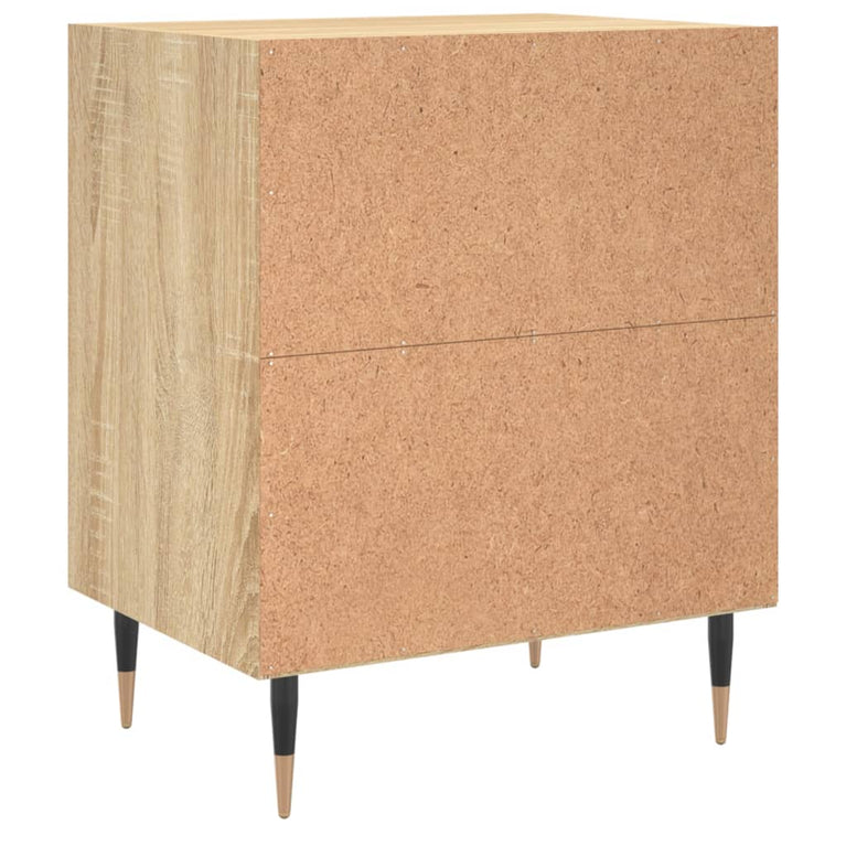 Nachtkastjes 2 st 40x30x50 cm bewerkt hout sonoma eikenkleurig MeubelReus