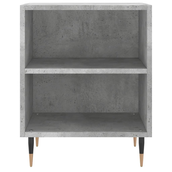 Nachtkastje 40x30x50 cm bewerkt hout betongrijs MeubelReus