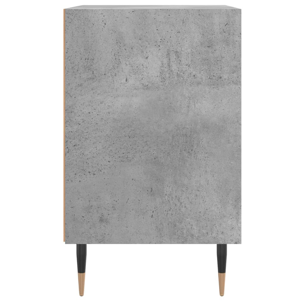 Nachtkastje 40x30x50 cm bewerkt hout betongrijs MeubelReus