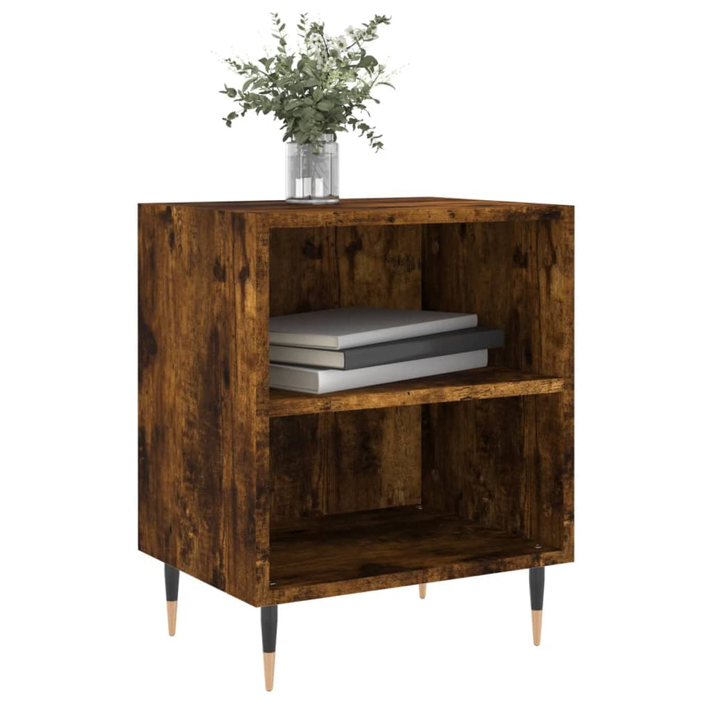 Nachtkastjes 2 st 40x30x50 cm bewerkt hout gerookt eikenkleurig MeubelReus