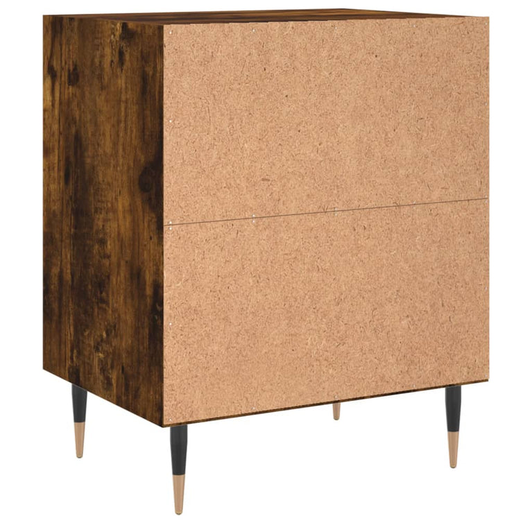Nachtkastjes 2 st 40x30x50 cm bewerkt hout gerookt eikenkleurig MeubelReus