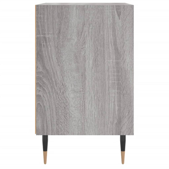 Nachtkastje 40x30x50 cm bewerkt hout grijs sonoma eikenkleurig MeubelReus