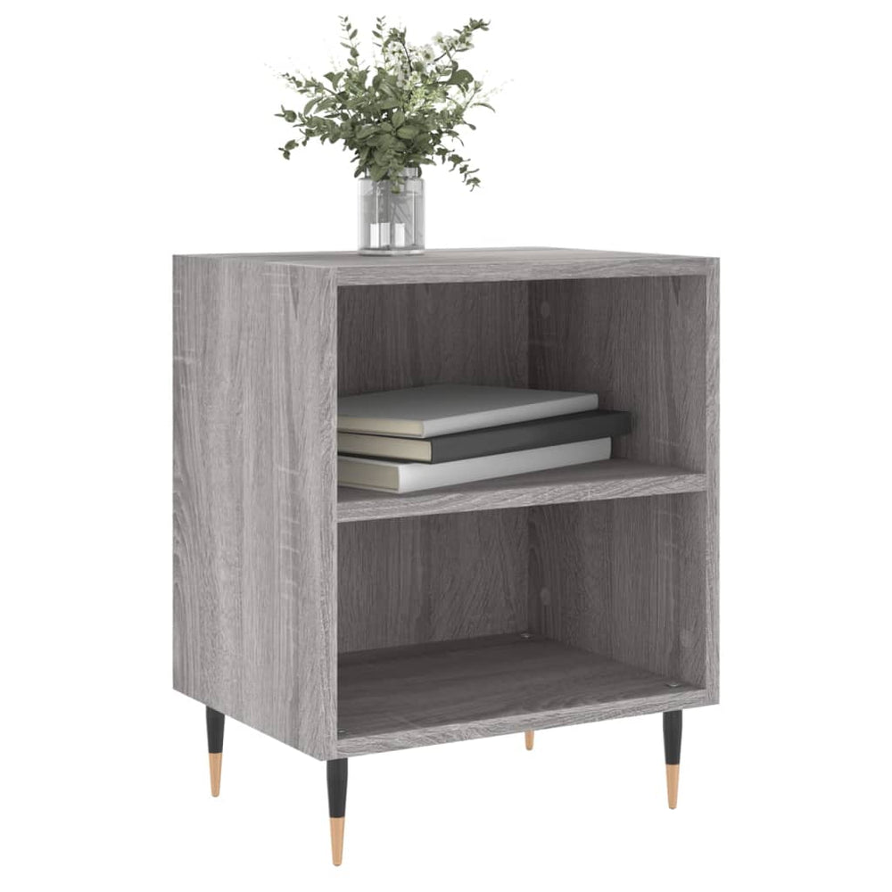 Nachtkastjes 2 st 40x30x50 cm bewerkt hout grijs sonoma eiken MeubelReus