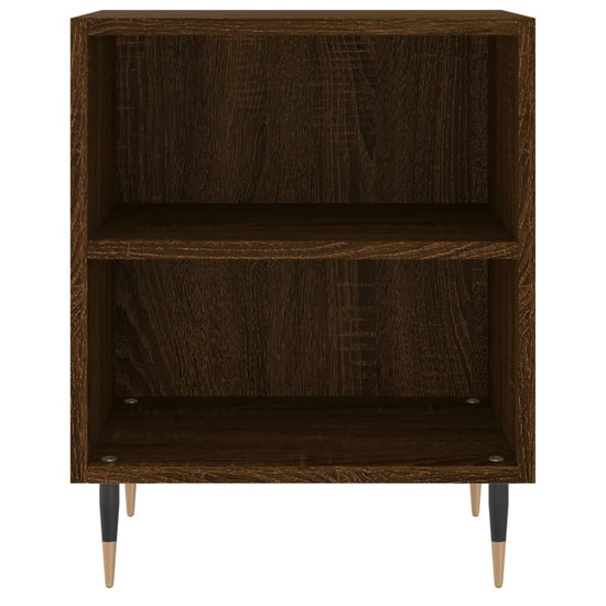 Nachtkastjes 2 st 40x30x50 cm bewerkt hout bruin eikenkleur MeubelReus