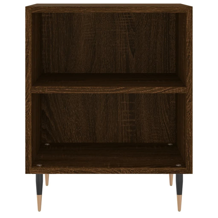 Nachtkastjes 2 st 40x30x50 cm bewerkt hout bruin eikenkleur MeubelReus