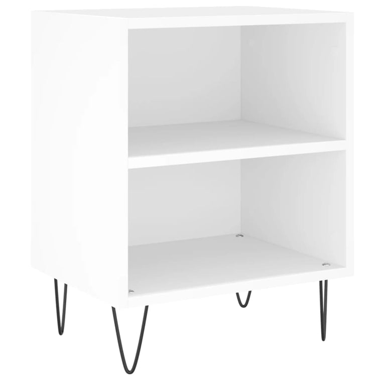 Nachtkastjes 2 st 40x30x50 cm bewerkt hout wit MeubelReus