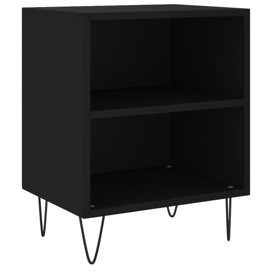 Nachtkastjes 2 st 40x30x50 cm bewerkt hout zwart MeubelReus