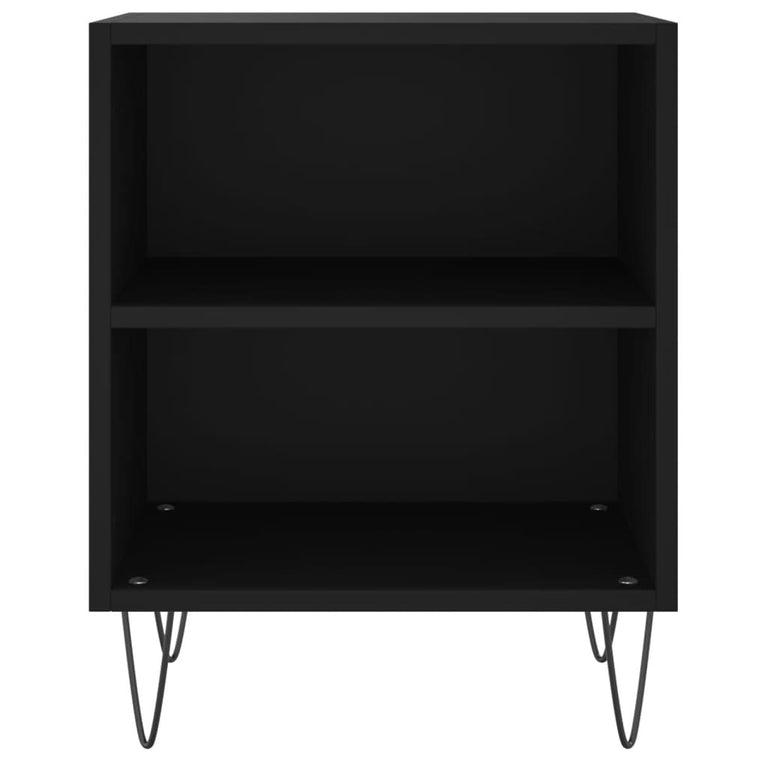 Nachtkastjes 2 st 40x30x50 cm bewerkt hout zwart MeubelReus