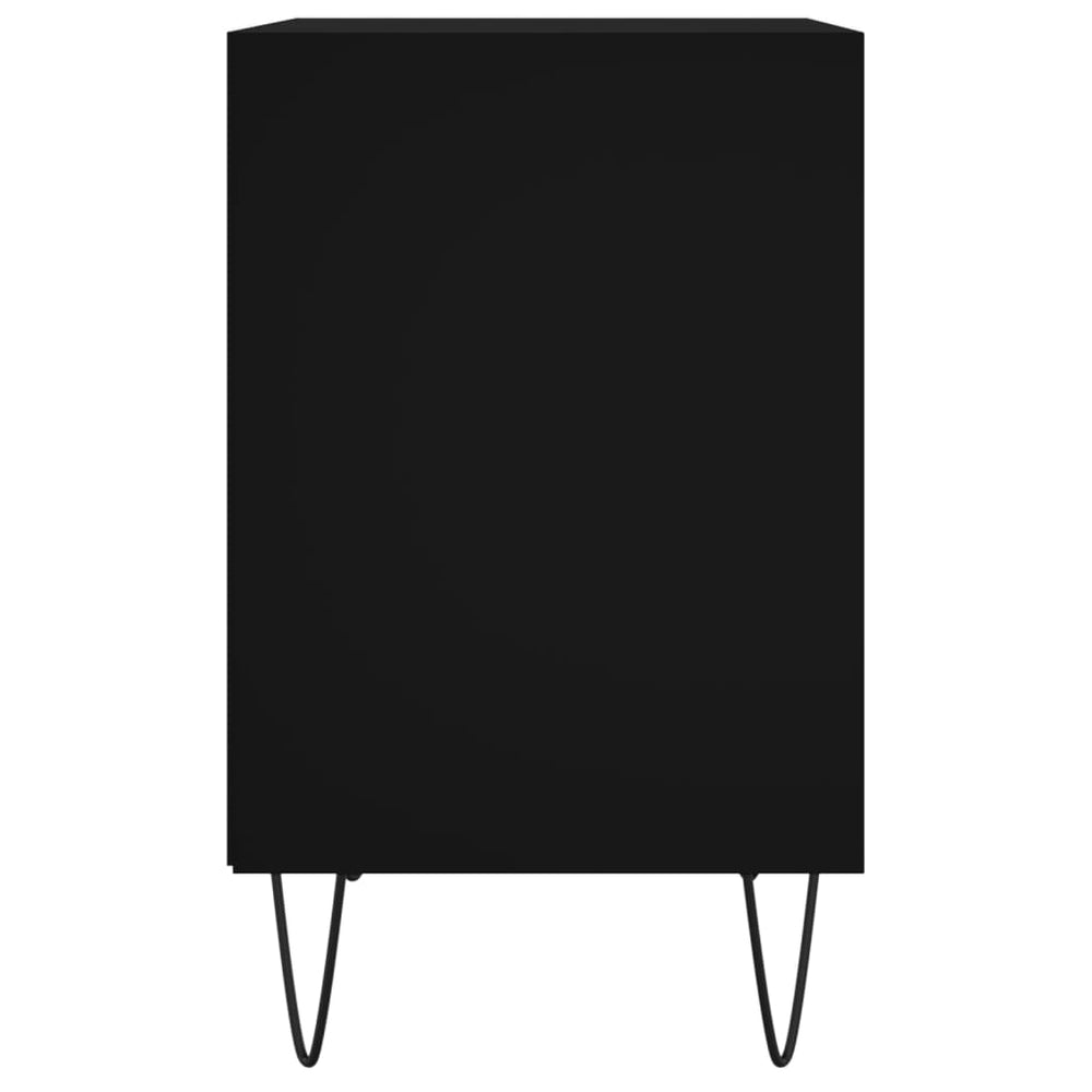 Nachtkastjes 2 st 40x30x50 cm bewerkt hout zwart MeubelReus
