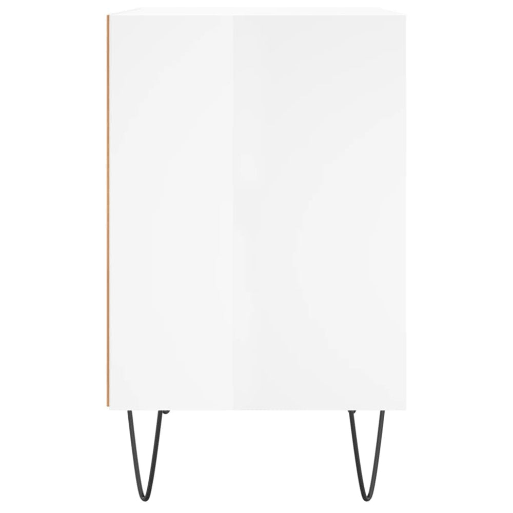 Nachtkastjes 2 st 40x30x50 cm bewerkt hout hoogglans wit MeubelReus