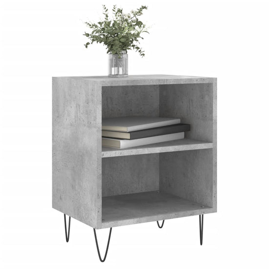 Nachtkastjes 2 st 40x30x50 cm bewerkt hout betongrijs MeubelReus