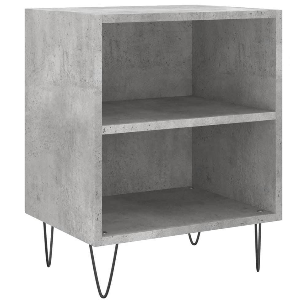 Nachtkastjes 2 st 40x30x50 cm bewerkt hout betongrijs MeubelReus