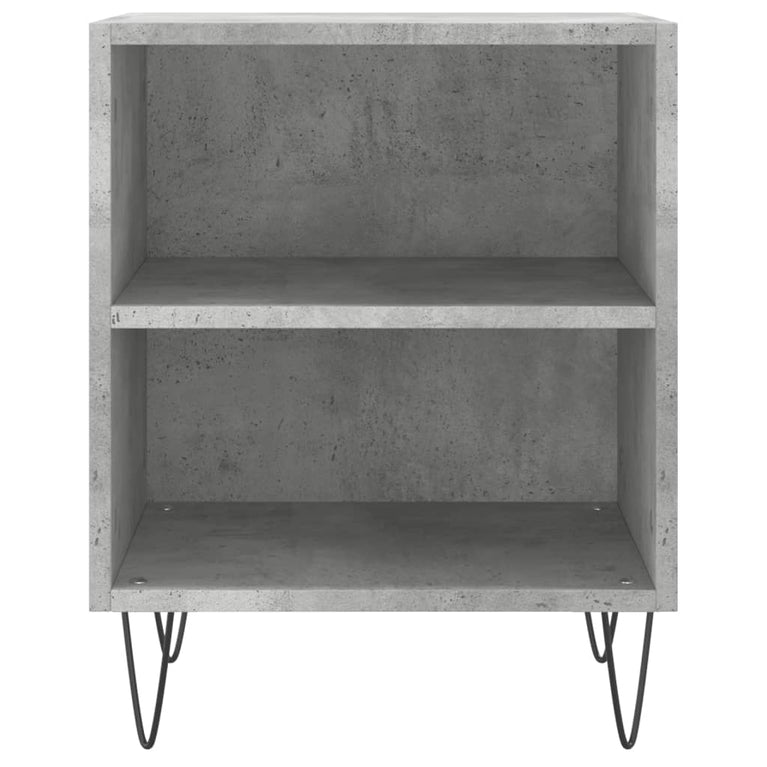 Nachtkastjes 2 st 40x30x50 cm bewerkt hout betongrijs MeubelReus