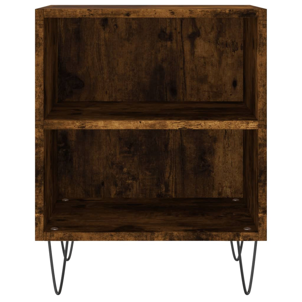 Nachtkastjes 2 st 40x30x50 cm bewerkt hout gerookt eikenkleurig MeubelReus
