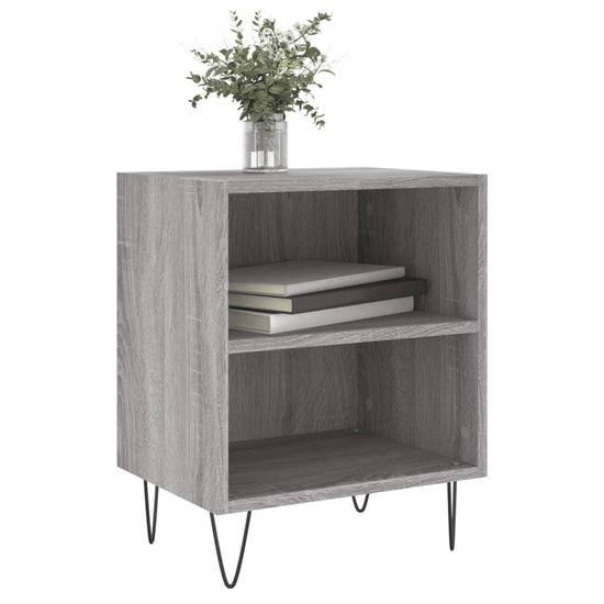 Nachtkastjes 2 st 40x30x50 cm bewerkt hout grijs sonoma eiken MeubelReus