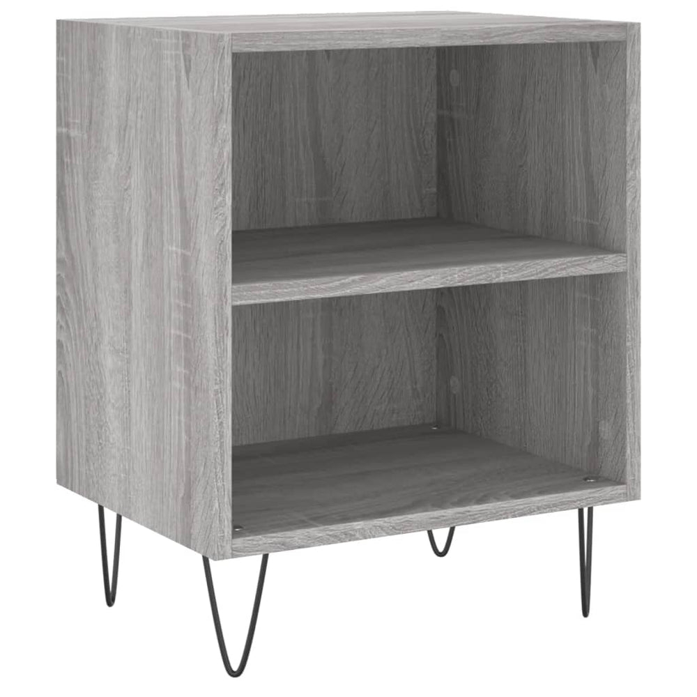 Nachtkastjes 2 st 40x30x50 cm bewerkt hout grijs sonoma eiken MeubelReus