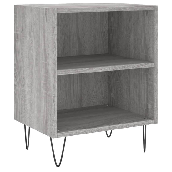 Nachtkastjes 2 st 40x30x50 cm bewerkt hout grijs sonoma eiken MeubelReus