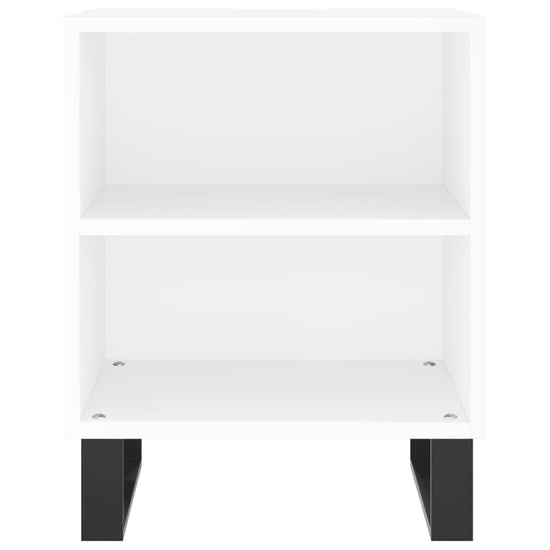 Nachtkastjes 2 st 40x30x50 cm bewerkt hout wit MeubelReus