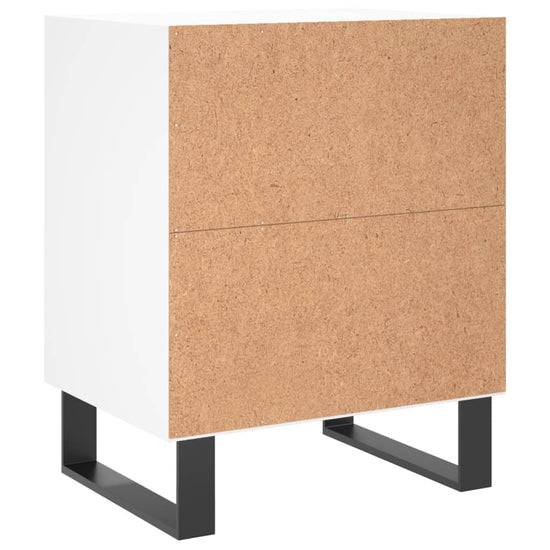 Nachtkastjes 2 st 40x30x50 cm bewerkt hout wit MeubelReus