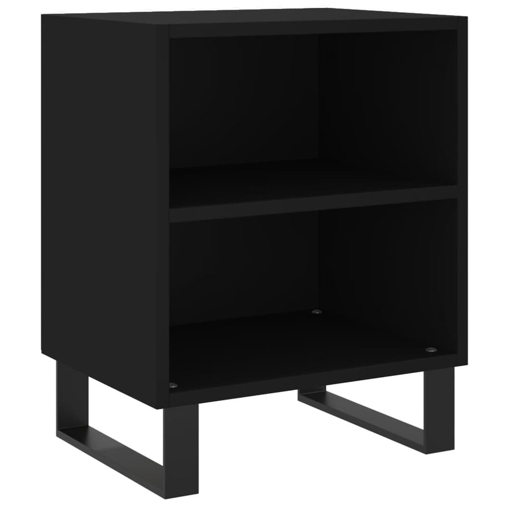 Nachtkastjes 2 st 40x30x50 cm bewerkt hout zwart MeubelReus