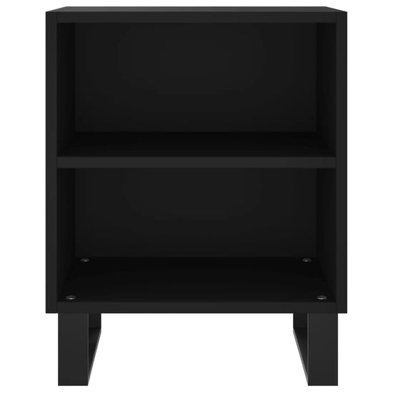 Nachtkastjes 2 st 40x30x50 cm bewerkt hout zwart MeubelReus