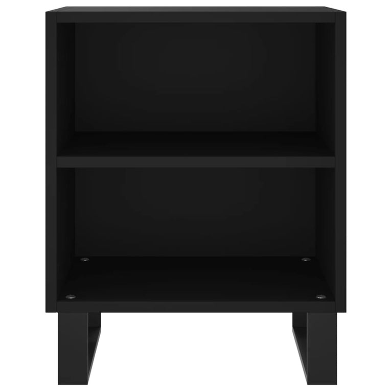 Nachtkastjes 2 st 40x30x50 cm bewerkt hout zwart MeubelReus
