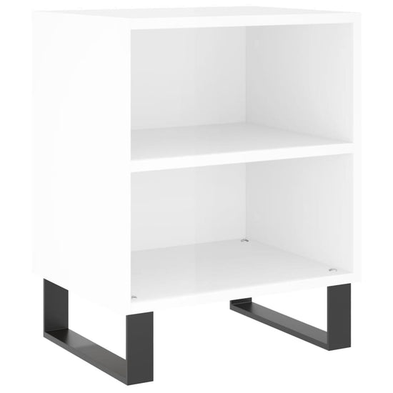Nachtkastjes 2 st 40x30x50 cm bewerkt hout hoogglans wit MeubelReus