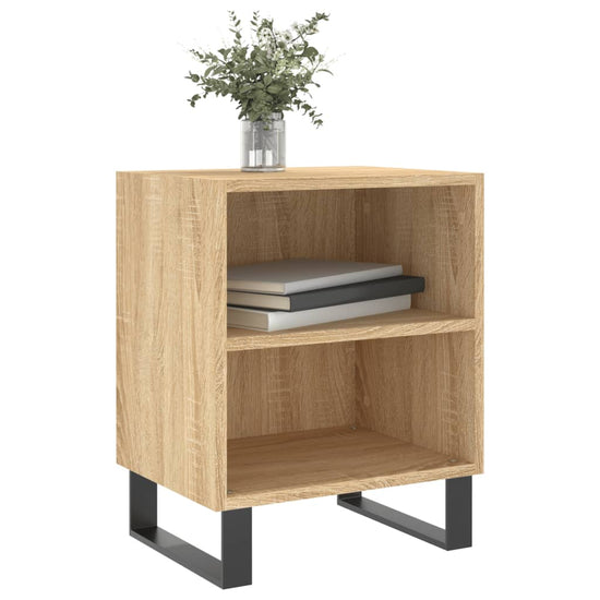 Nachtkastjes 2 st 40x30x50 cm bewerkt hout sonoma eikenkleurig MeubelReus