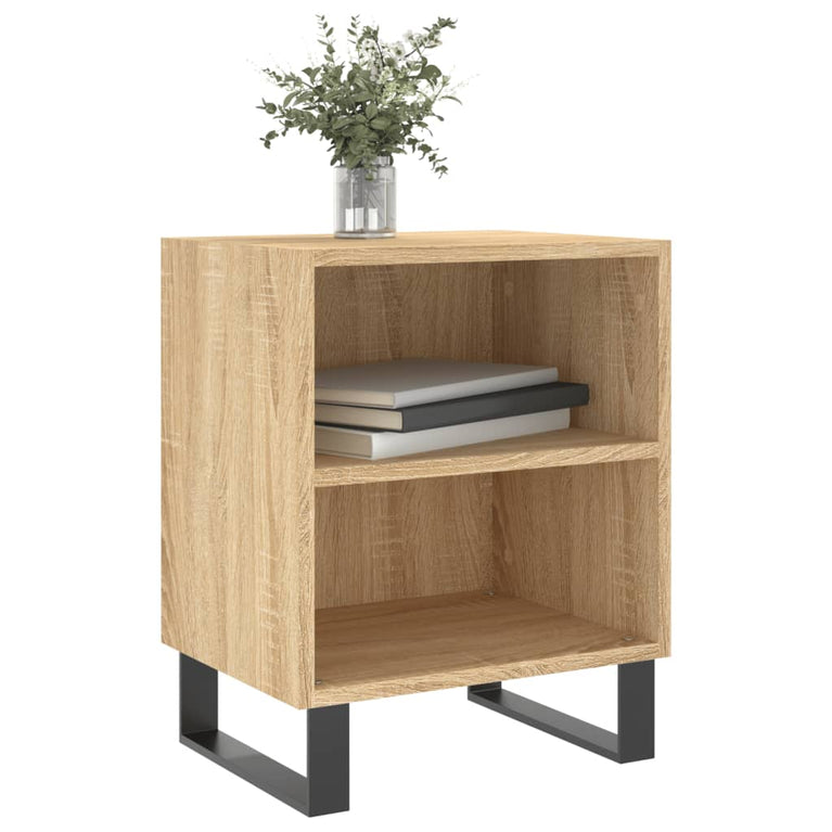 Nachtkastjes 2 st 40x30x50 cm bewerkt hout sonoma eikenkleurig MeubelReus