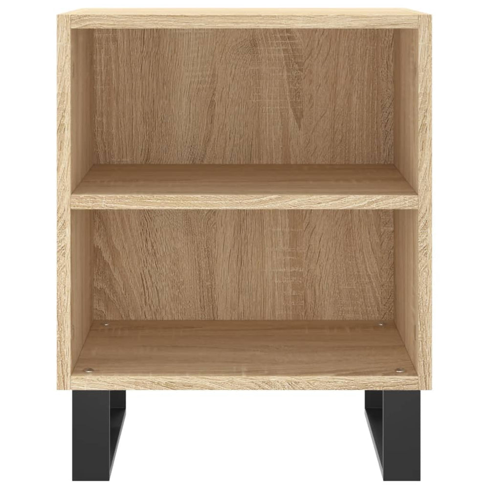 Nachtkastjes 2 st 40x30x50 cm bewerkt hout sonoma eikenkleurig MeubelReus