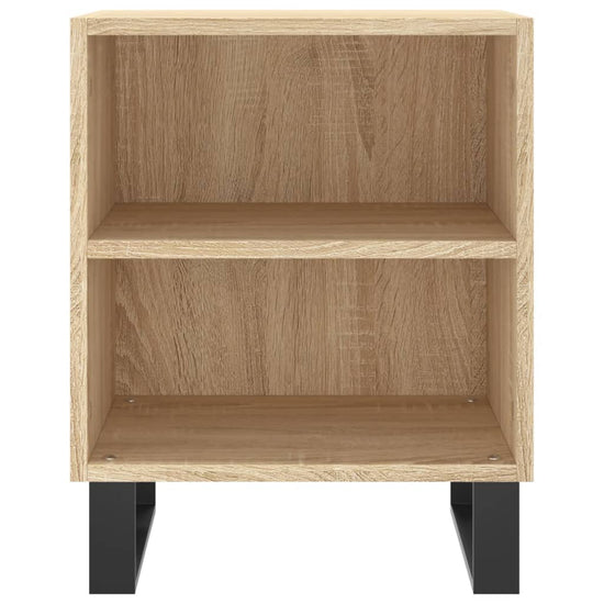 Nachtkastjes 2 st 40x30x50 cm bewerkt hout sonoma eikenkleurig MeubelReus