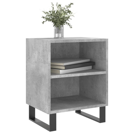 Nachtkastjes 2 st 40x30x50 cm bewerkt hout betongrijs MeubelReus