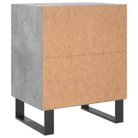 Nachtkastjes 2 st 40x30x50 cm bewerkt hout betongrijs MeubelReus