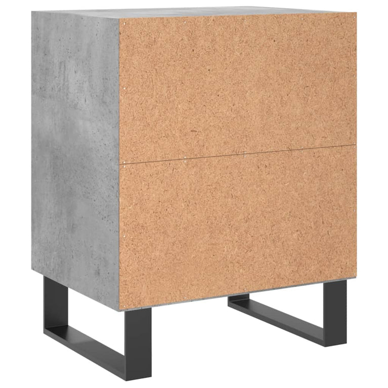 Nachtkastjes 2 st 40x30x50 cm bewerkt hout betongrijs MeubelReus