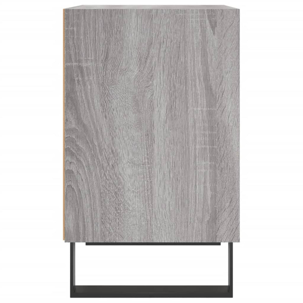 Nachtkastje 40x30x50 cm bewerkt hout grijs sonoma eikenkleurig MeubelReus