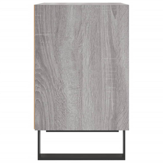 Nachtkastje 40x30x50 cm bewerkt hout grijs sonoma eikenkleurig MeubelReus