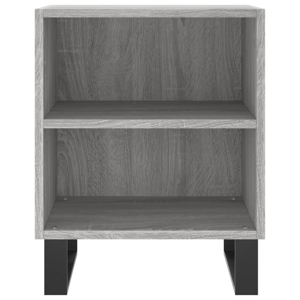 Nachtkastjes 2 st 40x30x50 cm bewerkt hout grijs sonoma eiken MeubelReus