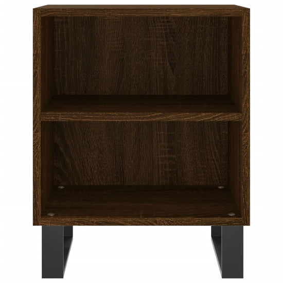 Nachtkastje 40x30x50 cm bewerkt hout bruin eikenkleur MeubelReus